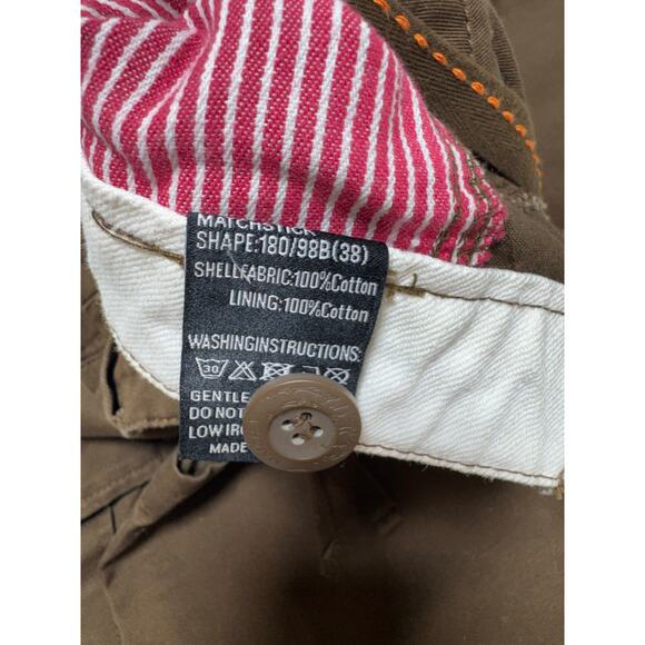 Vtg Matchstick Union Workwear Supplies Brown Cargo Pants Men’s Sz 38 Utility - Picture 4 of 8